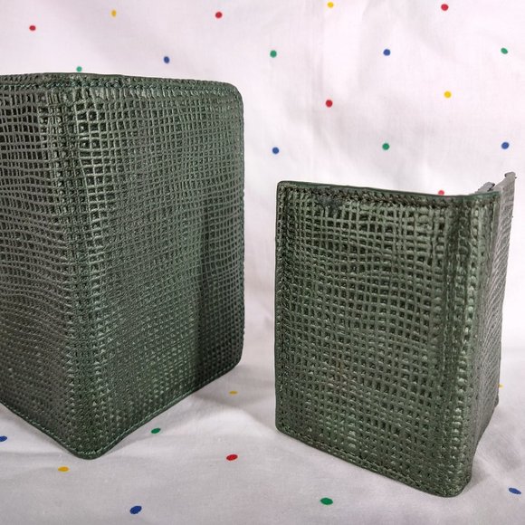 La Gioe Di Toscana By Sharon Gioe Green Leather Satchel Travel Bag - Picture 16 of 16